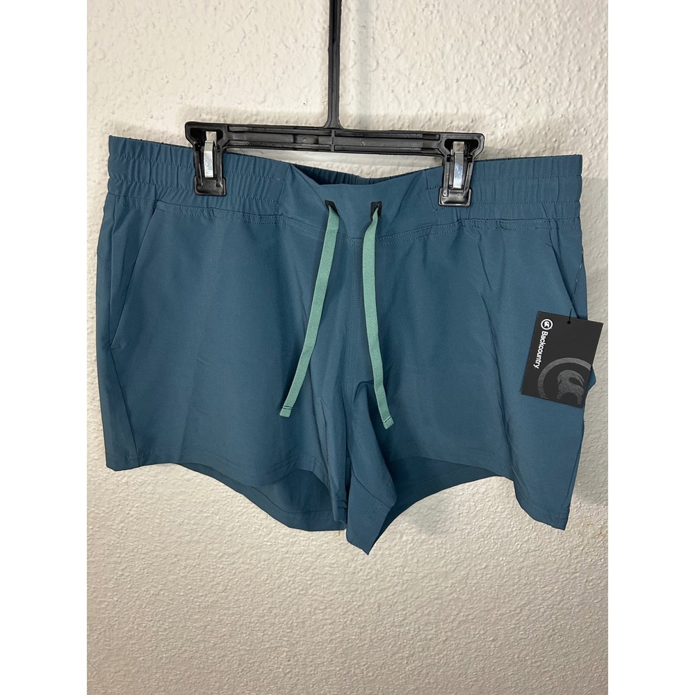 Backcountry On The Go Shorts Womens Large Orion Blue Hiking Active  NEW